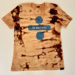 bleached Ed Sheeran Concert Tee